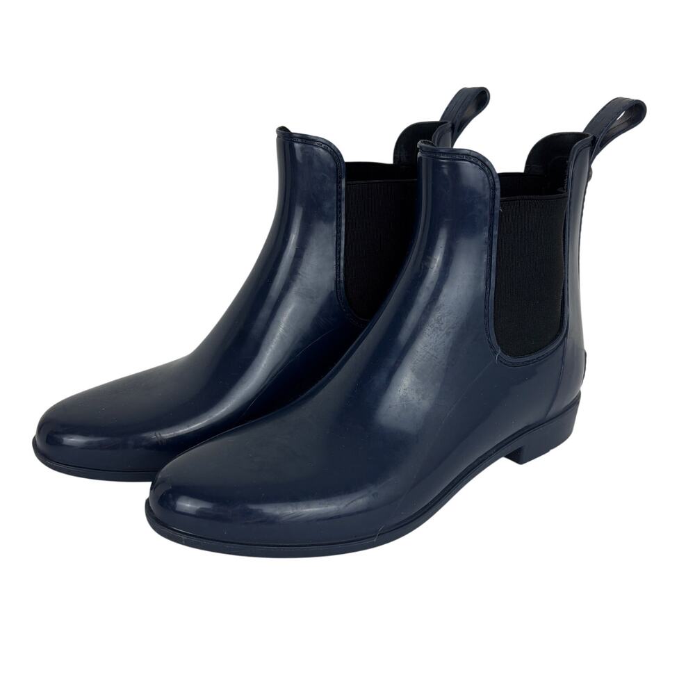Sam Edelman Navy Blue Tinsley Rain Boots Chelsea 9